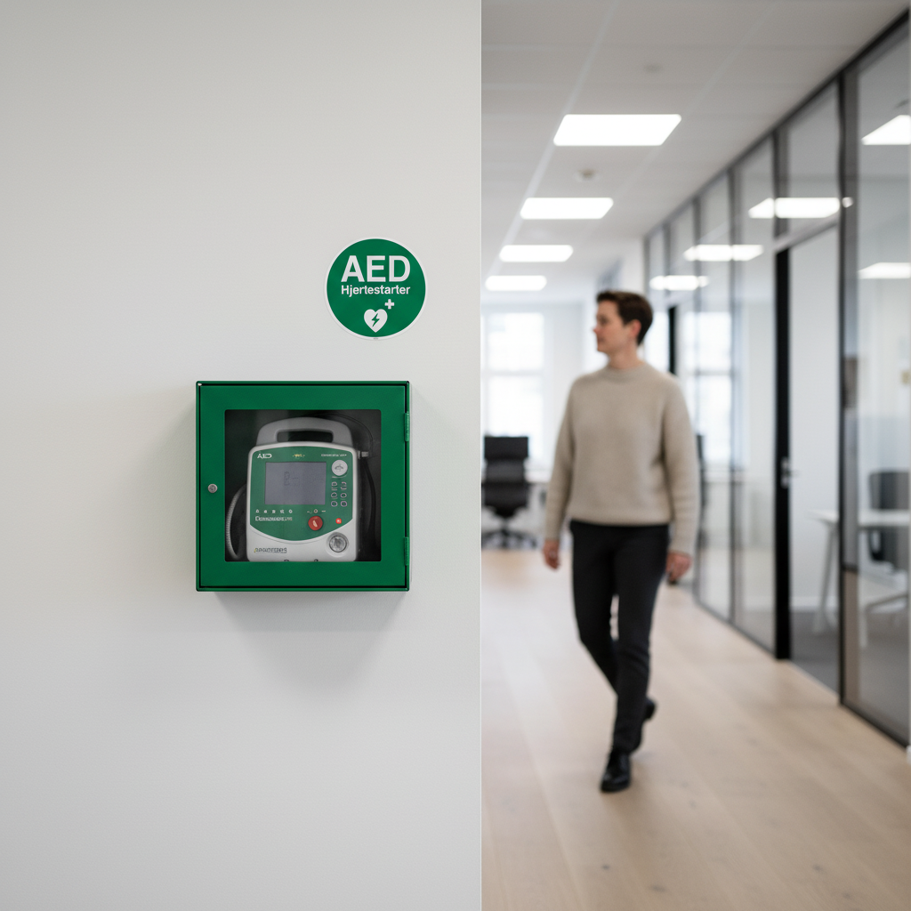 AED hjertestarter skilt - Billede 4