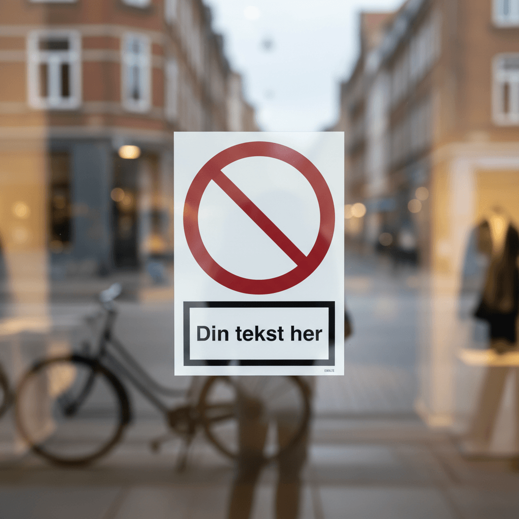 Design Selv Forbudsskilt - Billede 2