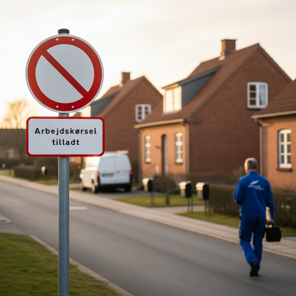 Arbejdskørsel tilladt UC20,8 Undertavle skilt - Billede 3