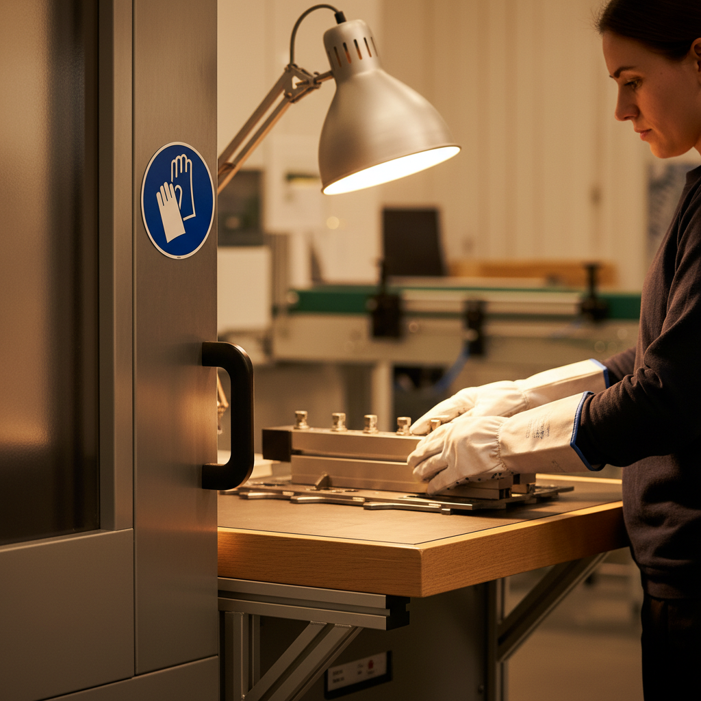 Beskyttelseshandsker påbudt skilt ISO M009 - Billede 3