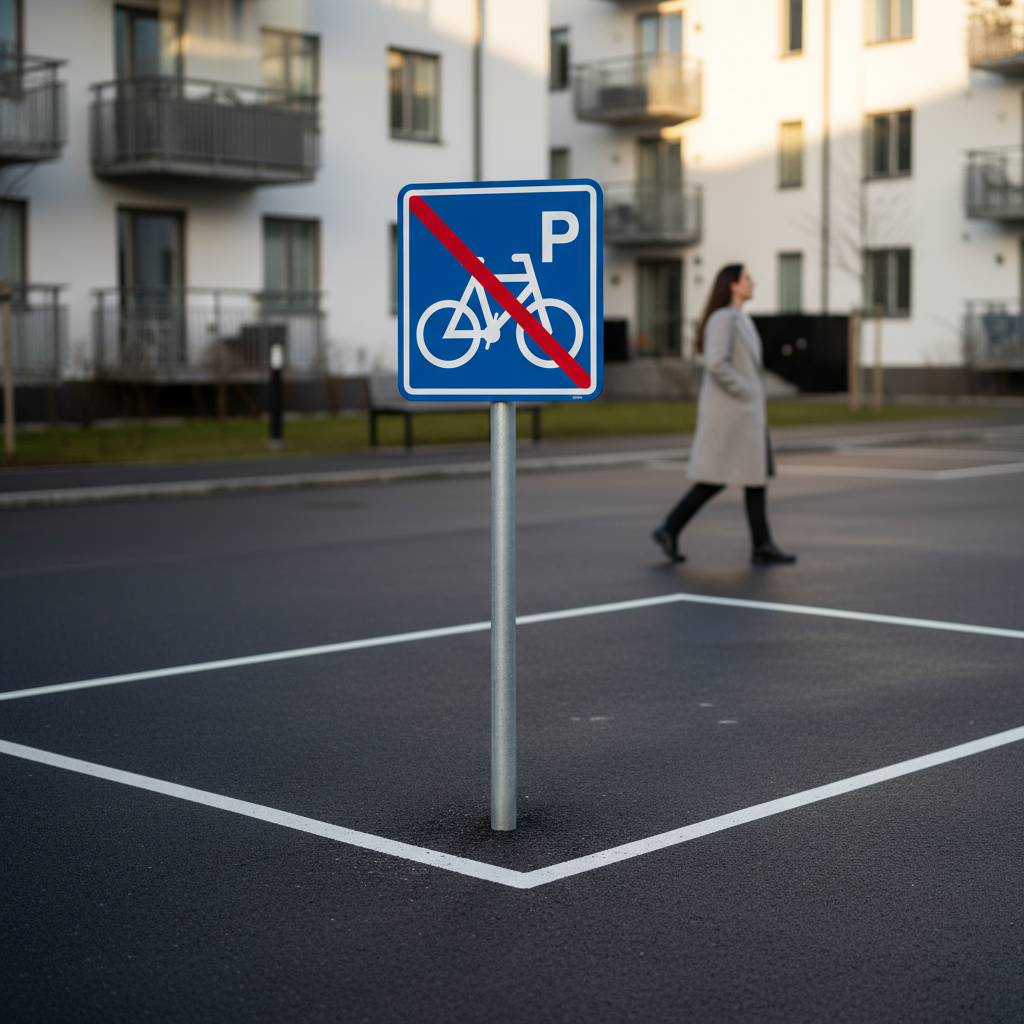 Cykel P forbud Pic skilt - Billede 4