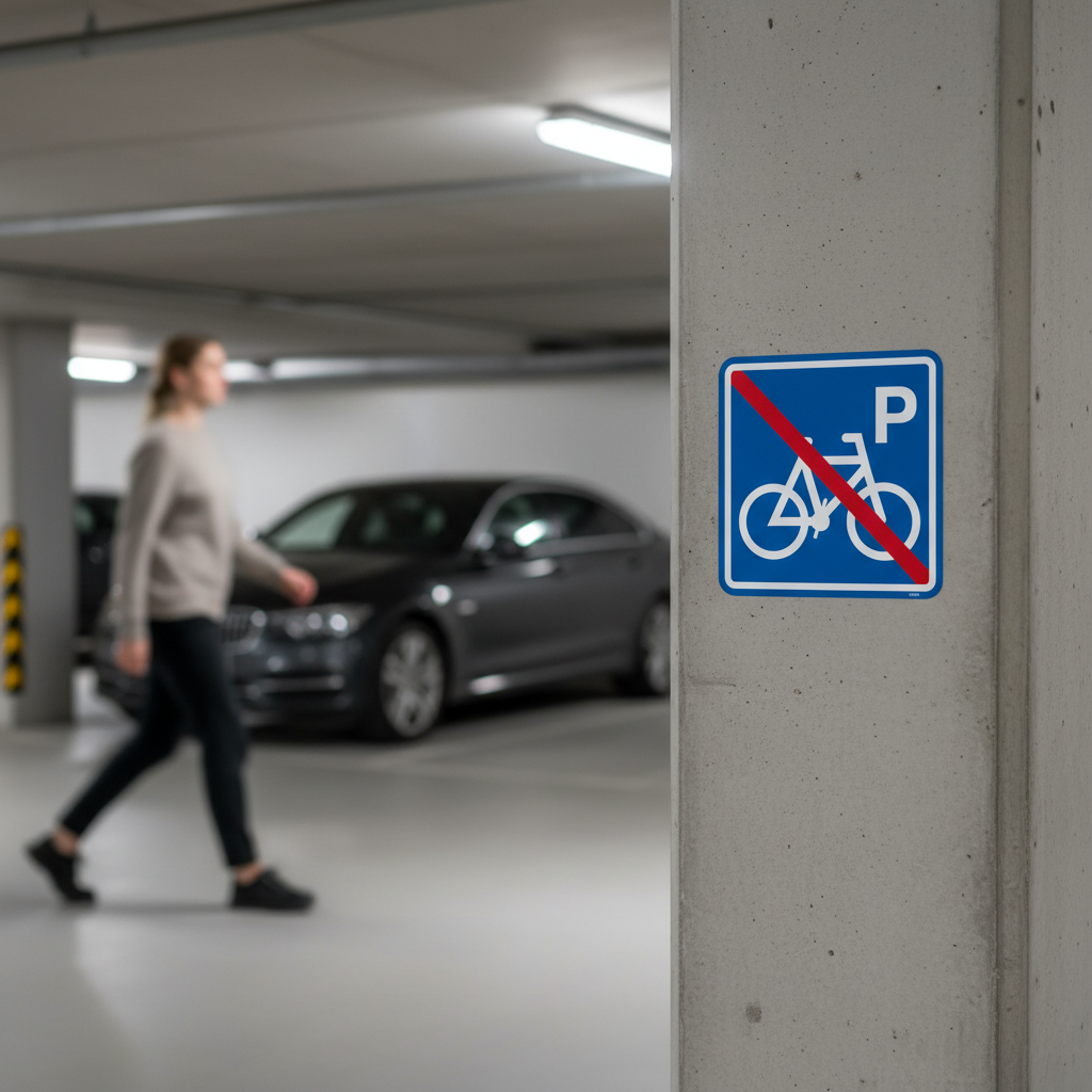 Cykel P forbud Pic skilt - Billede 2