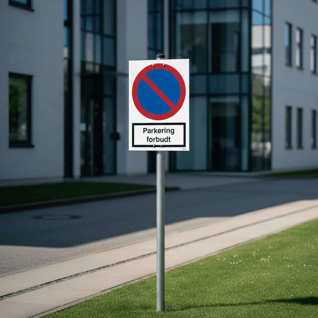 Parkering forbudt skilt - Billede 3