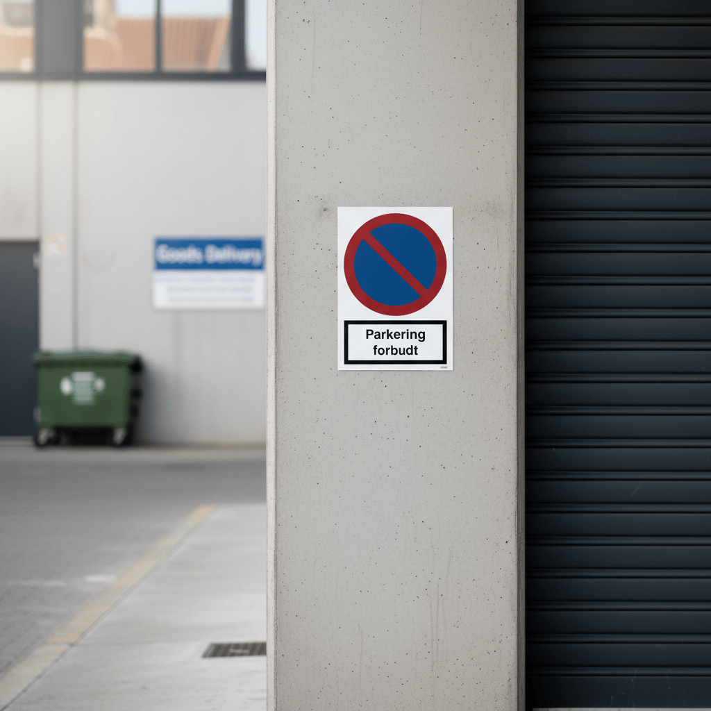 Parkering forbudt skilt - Billede 4