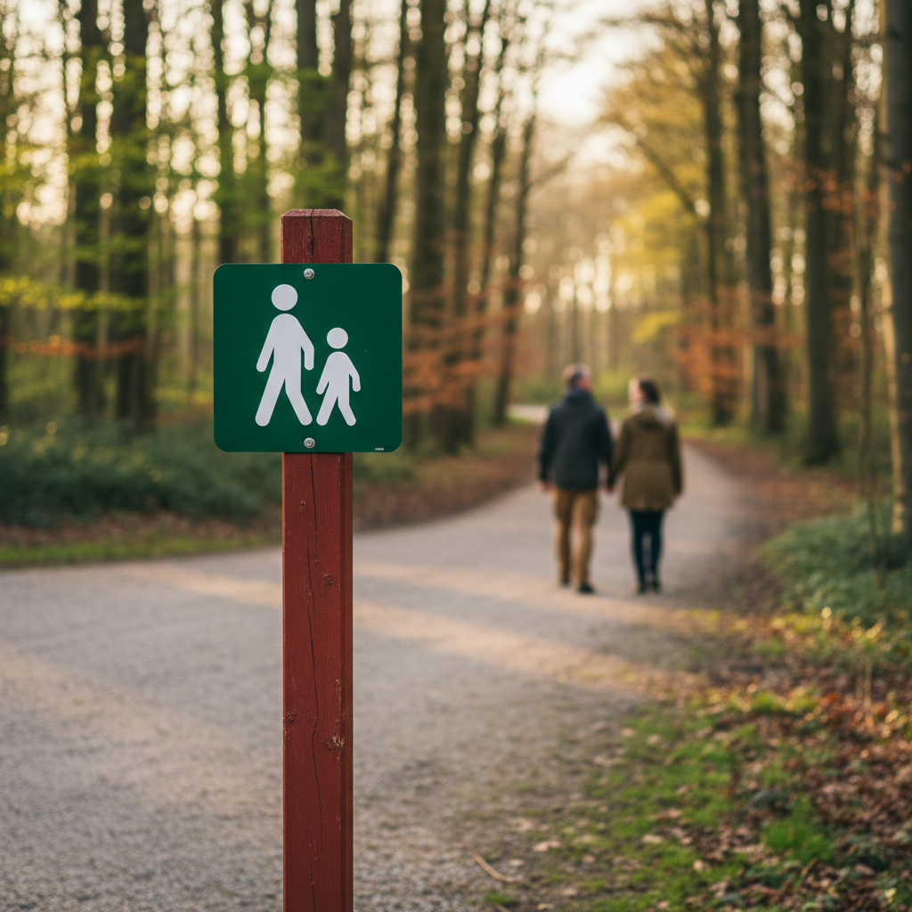 Gangsti skilt - Naturstyrelsen - Billede 2