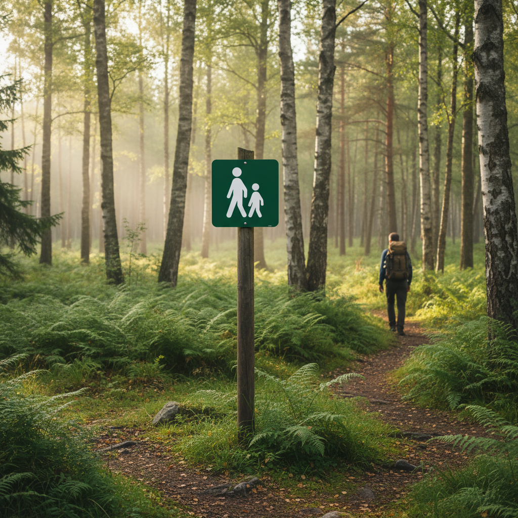 Gangsti skilt - Naturstyrelsen - Billede 4