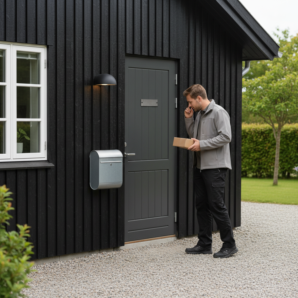 Dørskilt Bruneret - Rektangel - Billede 3