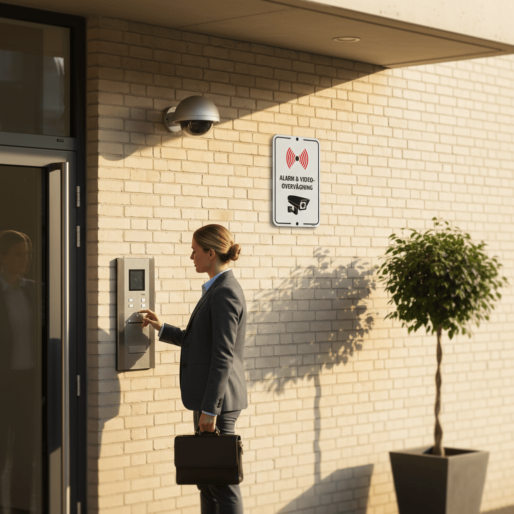 Alarm & videoovervågning skilt - Billede 4