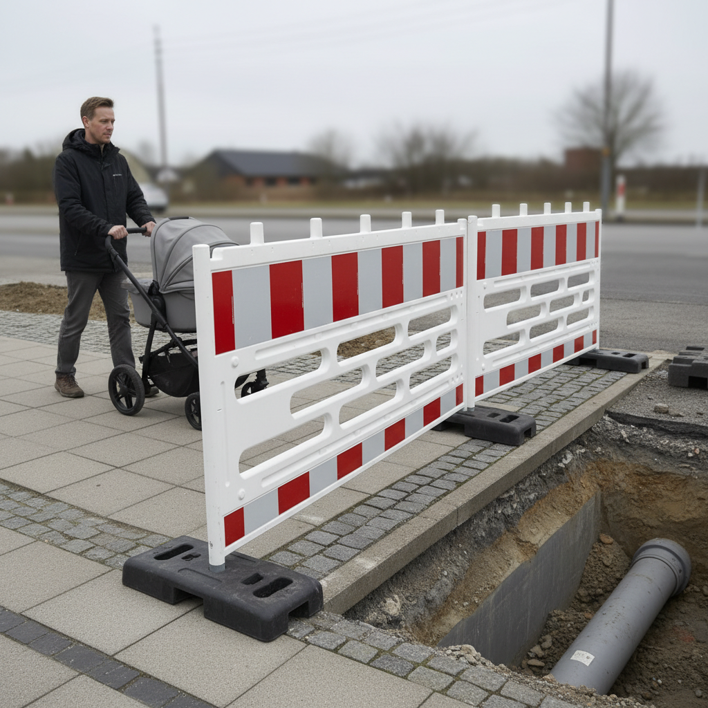 Afspærringshegn/spærrebom 2 meter - Billede 5