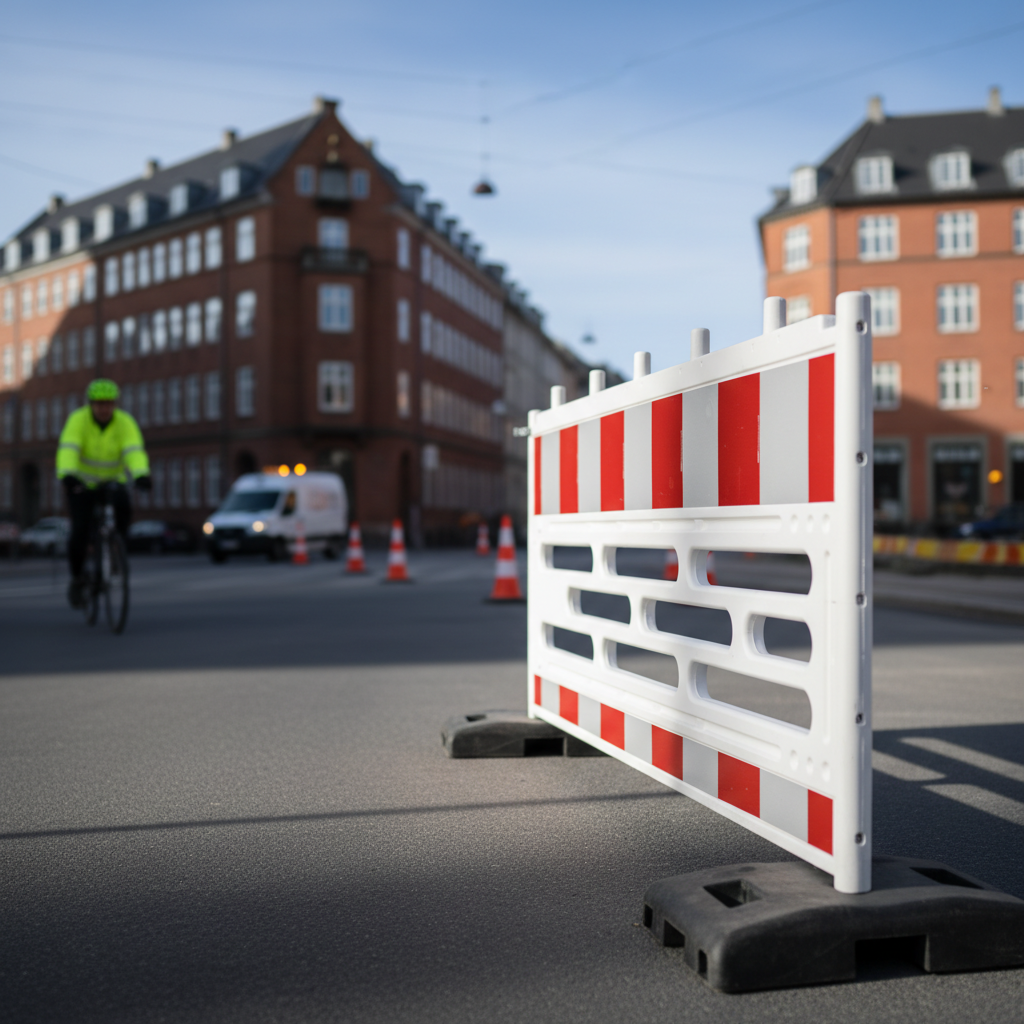 Afspærringshegn/spærrebom 2 meter - Billede 3