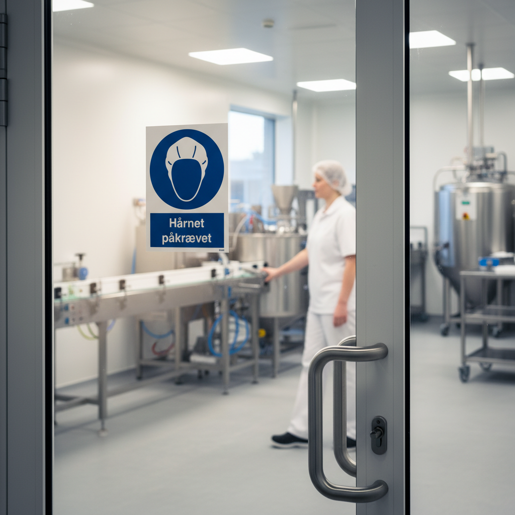 Hårnet påkrævet skilt - Billede 3