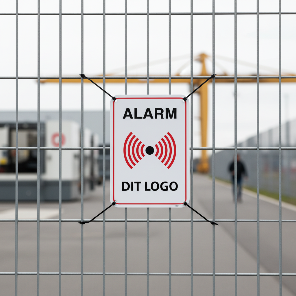 Alarm skilt med eget logo eller tekst - Billede 5