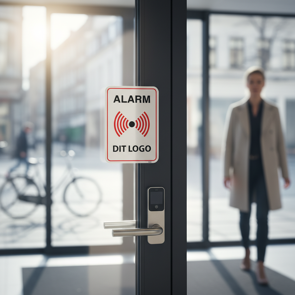 Alarm skilt med eget logo eller tekst - Billede 3