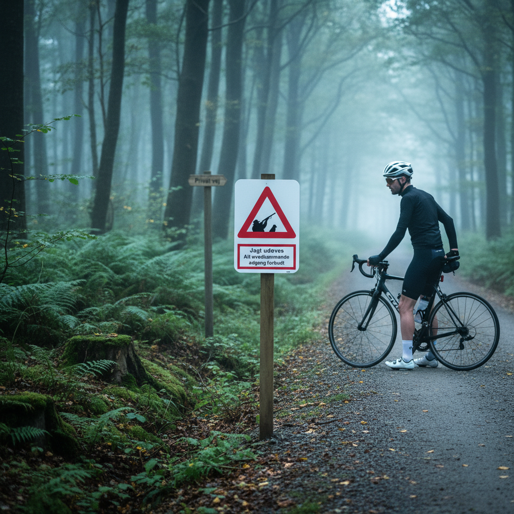 Jagt Udøves. Al uvedkommende adgang forbudt skilt - Billede 3