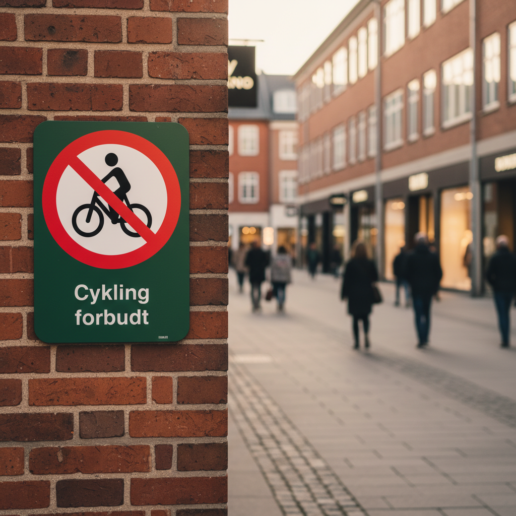 Cykling forbudt skilt - Billede 5