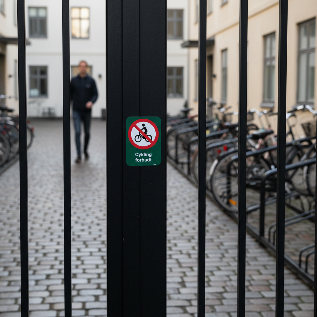 Cykling forbudt skilt - Billede 4