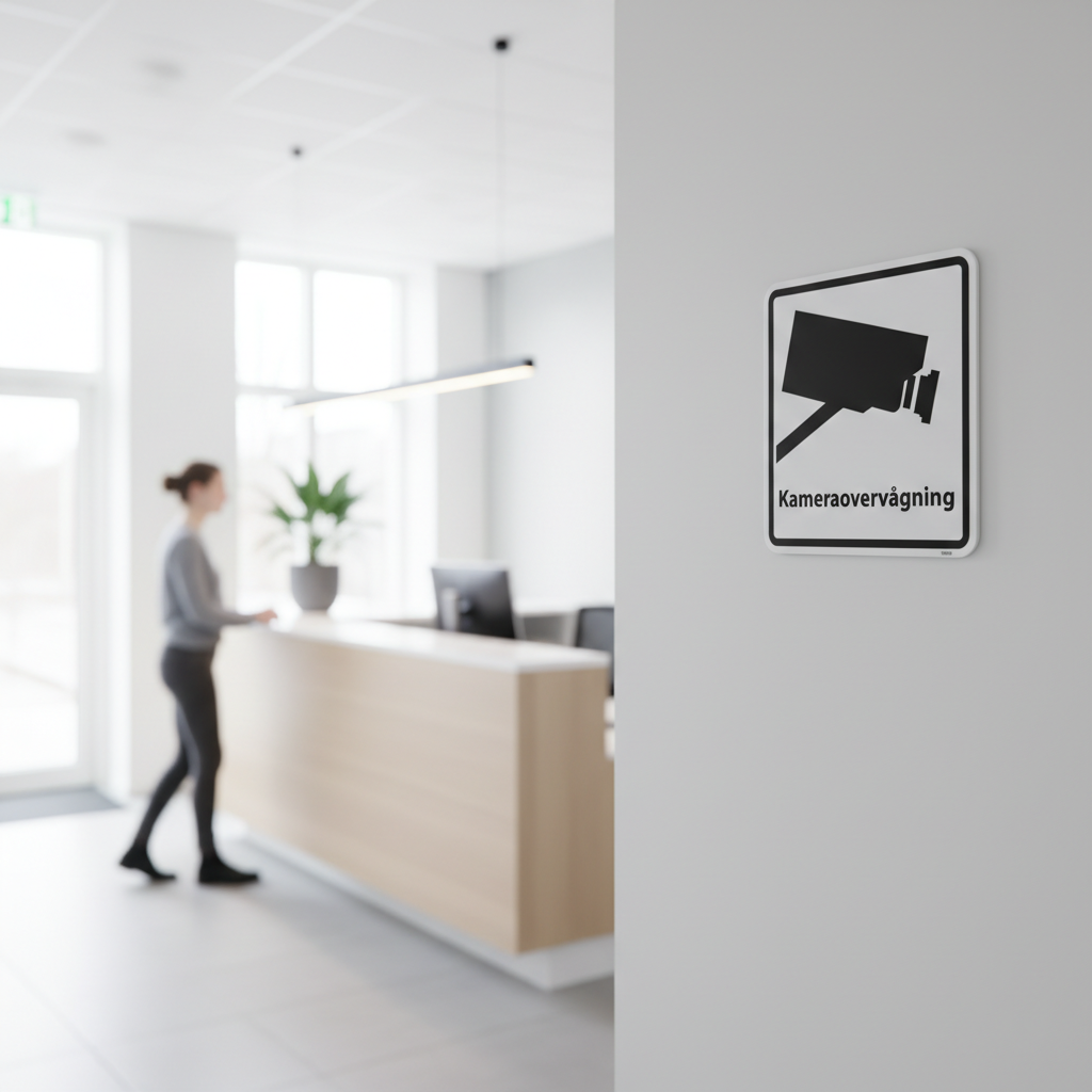 Kameraovervågning skilt - Billede 2