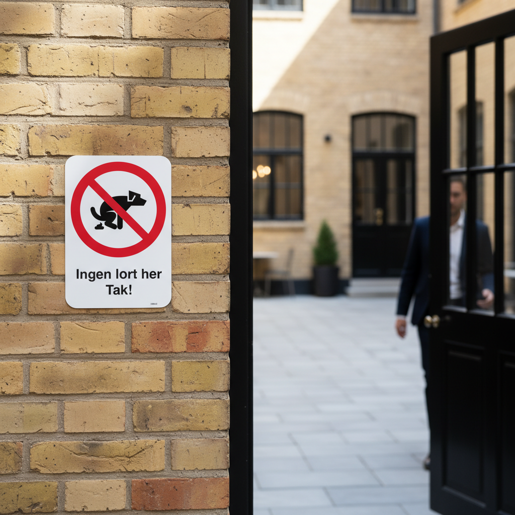 Ingen lort her tak skilt - Billede 3