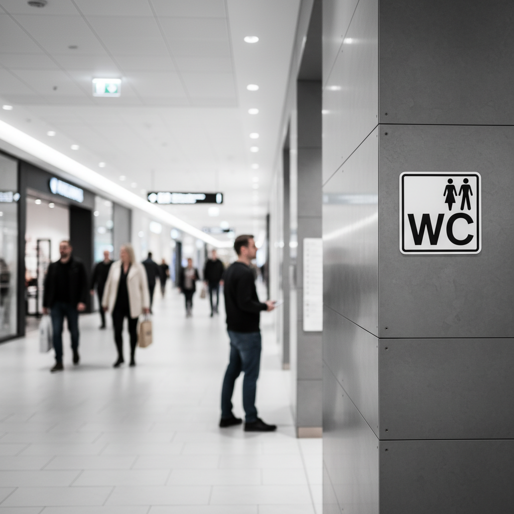 Dame Mand WC Piktogram skilt - Billede 3