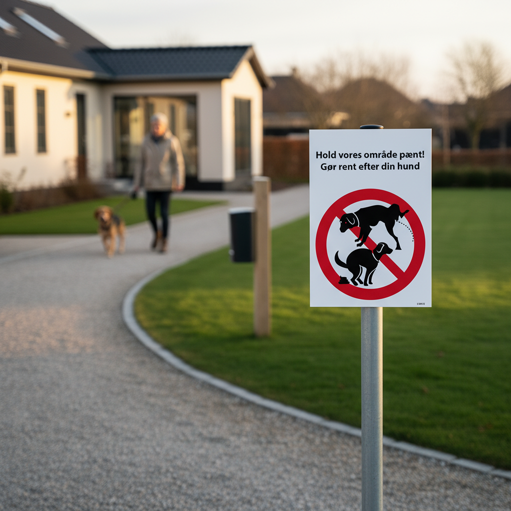 Hold vores område pænt gør rent efter din hund skilt - Billede 5