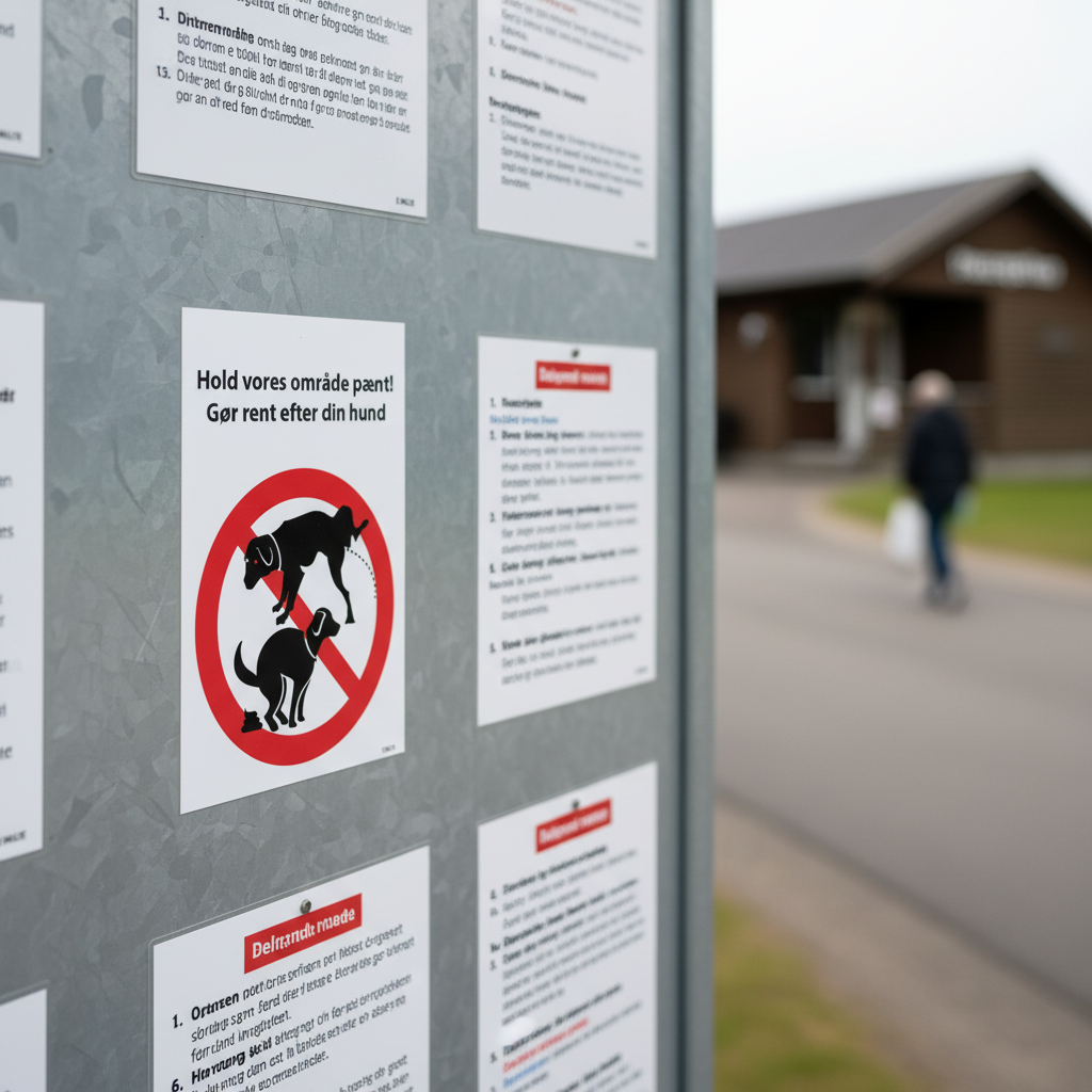 Hold vores område pænt gør rent efter din hund skilt - Billede 4