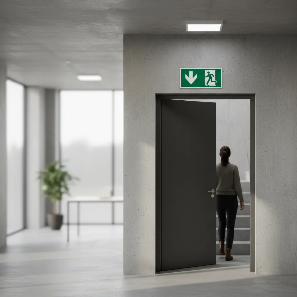 Flugtvej ned skilt - Billede 4