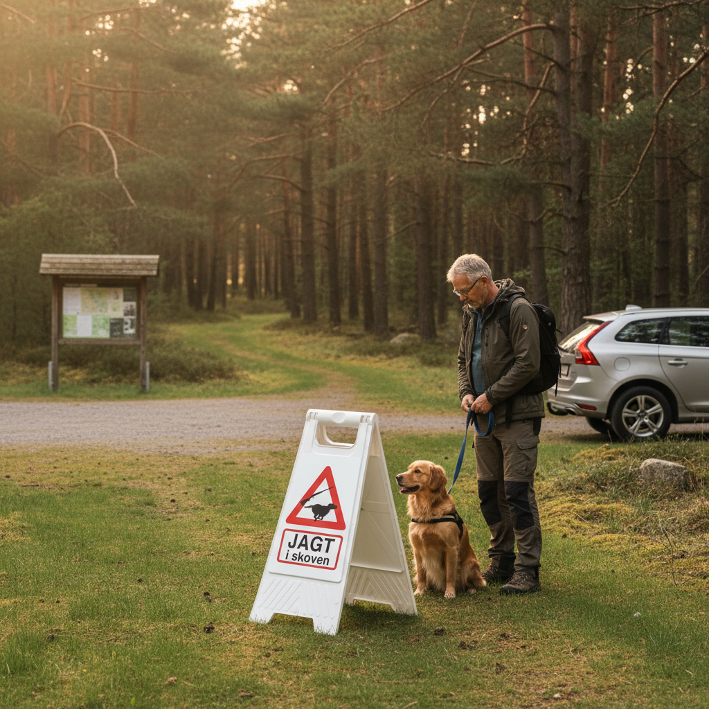 Gulvskilt - Jagt i skoven - Billede 2
