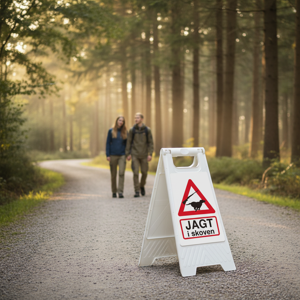 Gulvskilt - Jagt i skoven - Billede 3