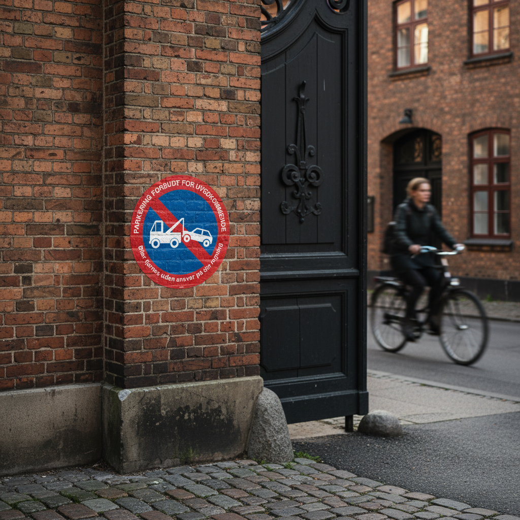 PARKERING FORBUDT FOR UVEDKOMMENDE Biler fjernes uden ansvar på din regning skilt - Billede 5