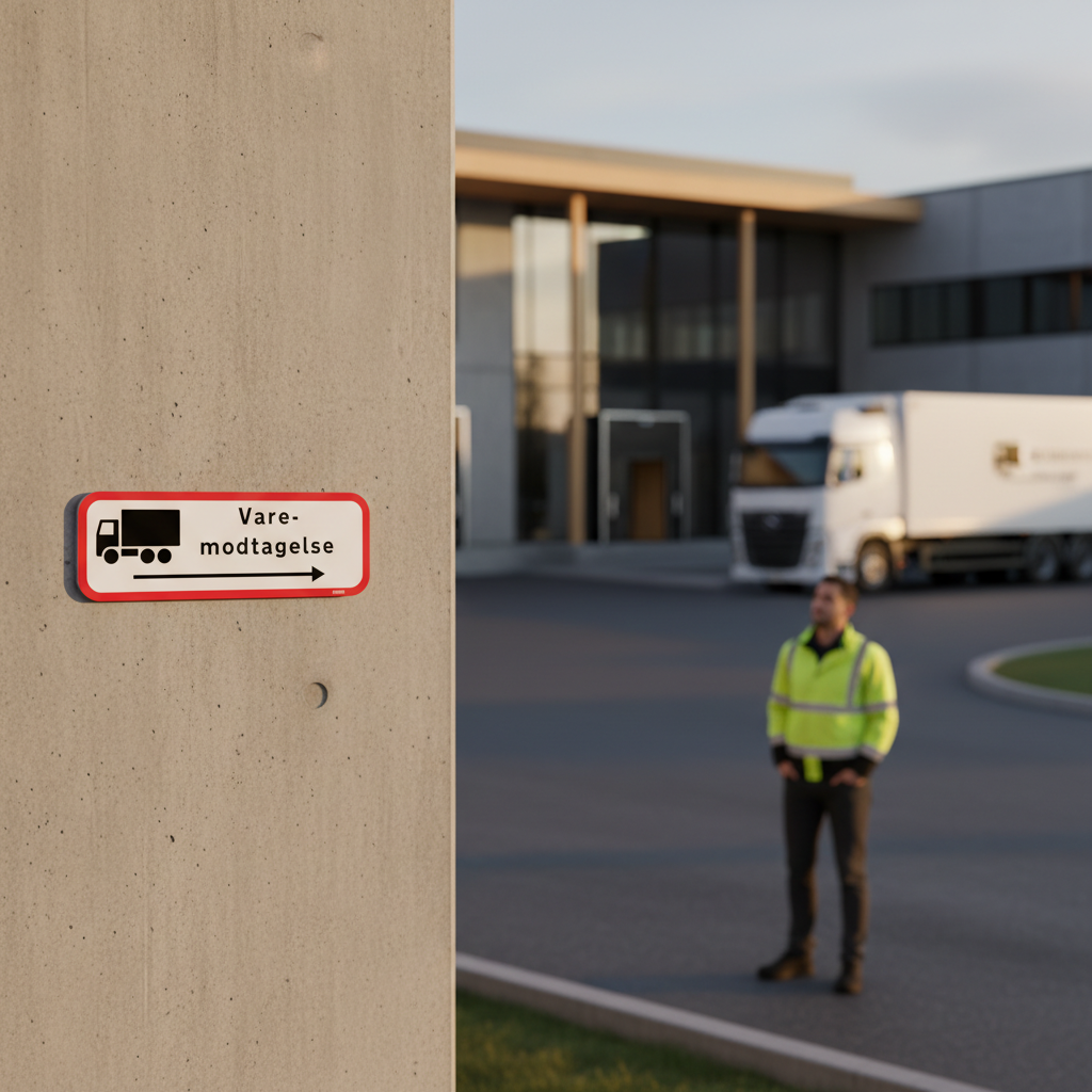Varemodtagelse til højre skilt - Billede 2