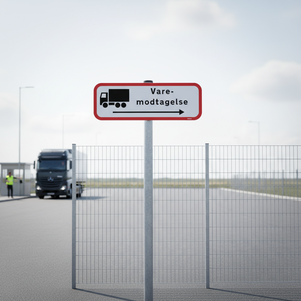 Varemodtagelse til højre skilt - Billede 3
