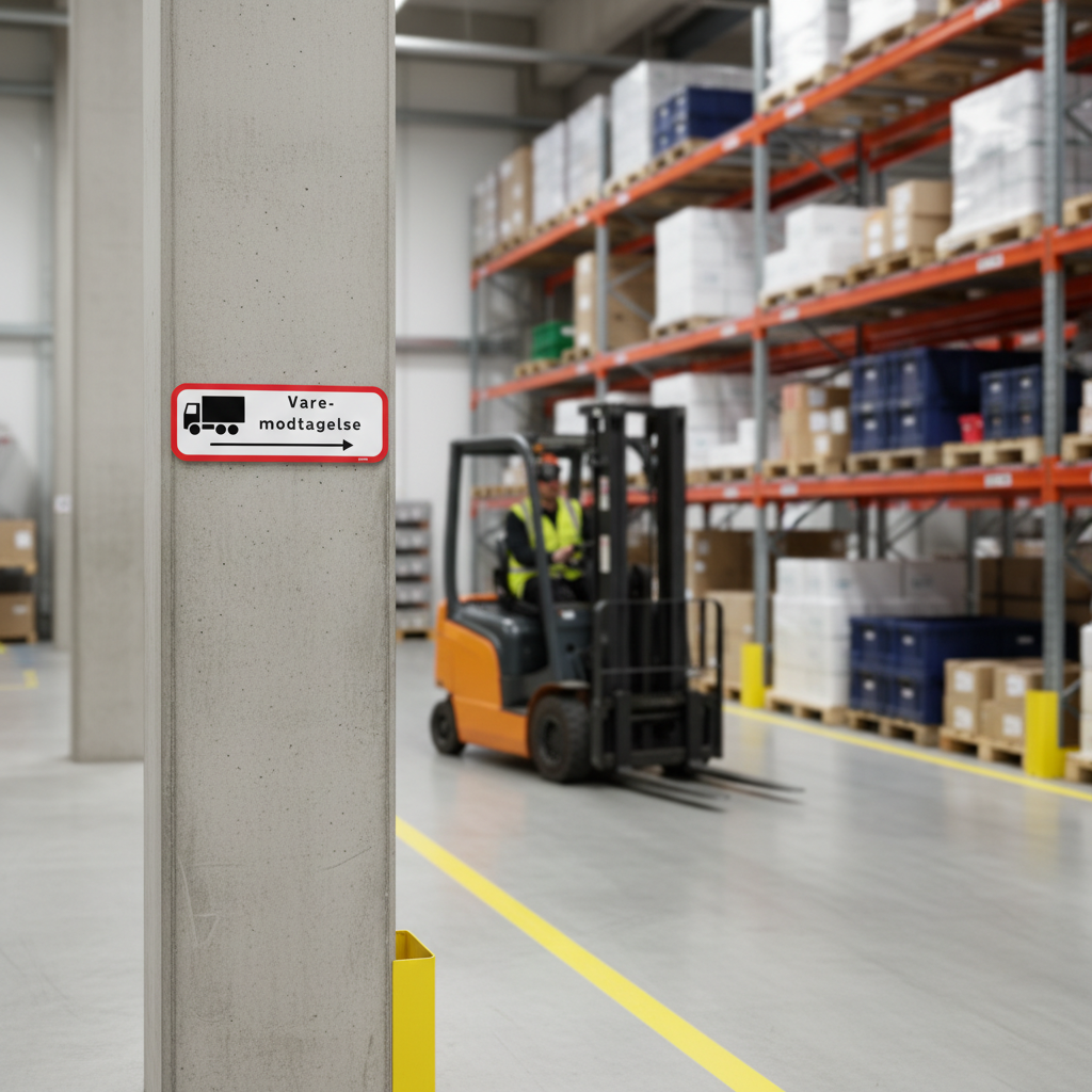 Varemodtagelse til højre skilt - Billede 4