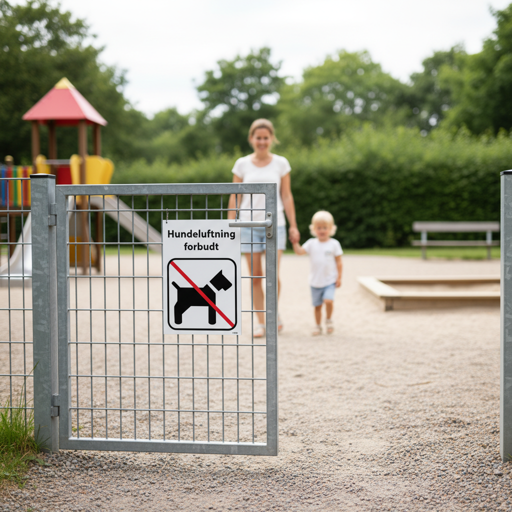 Hundeluftning forbudt skilt - Billede 5