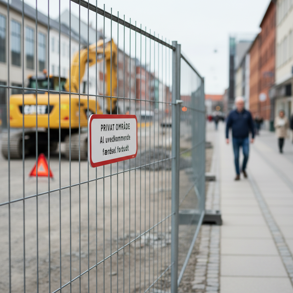 Privat område al uvedkommende færdsel forbudt skilt - Billede 4