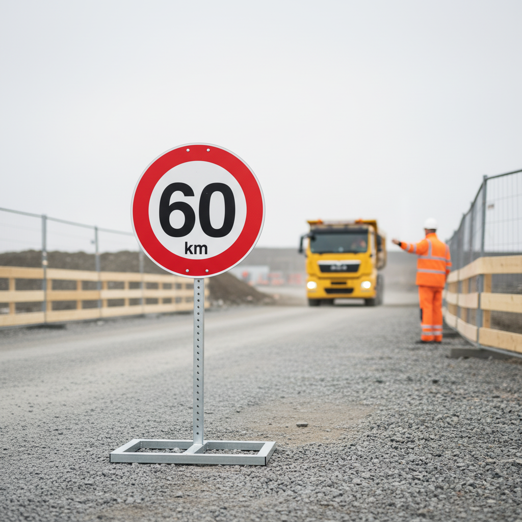 C55 Hastighedsbegrænsning 60 km skilt - Billede 4