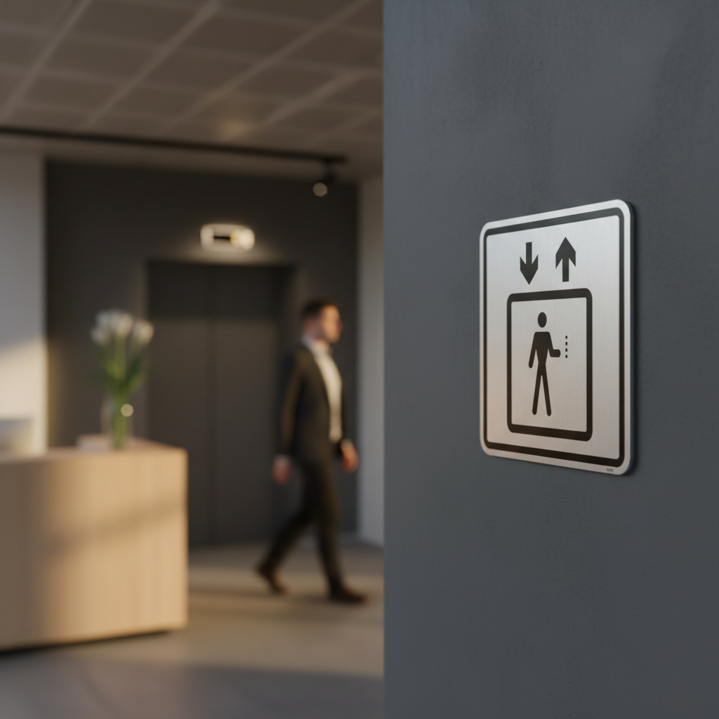 Elevator - piktogram skilt - Billede 4