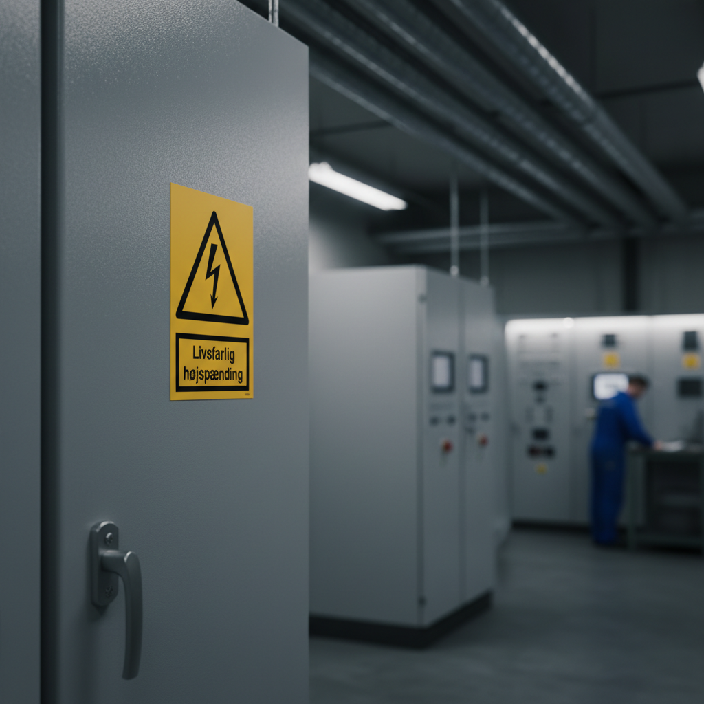 Livsfarlig højspænding skilt - Billede 5