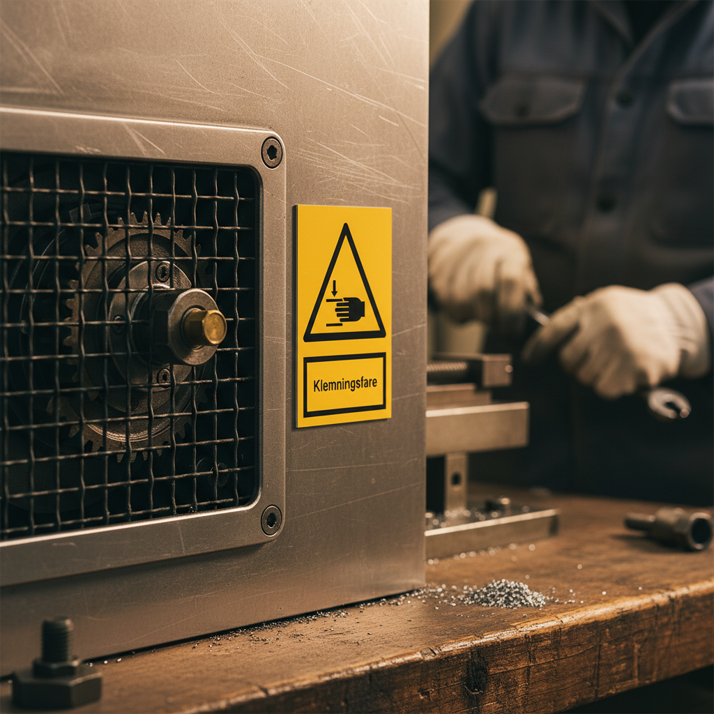 Klemningsfare skilt - Billede 3