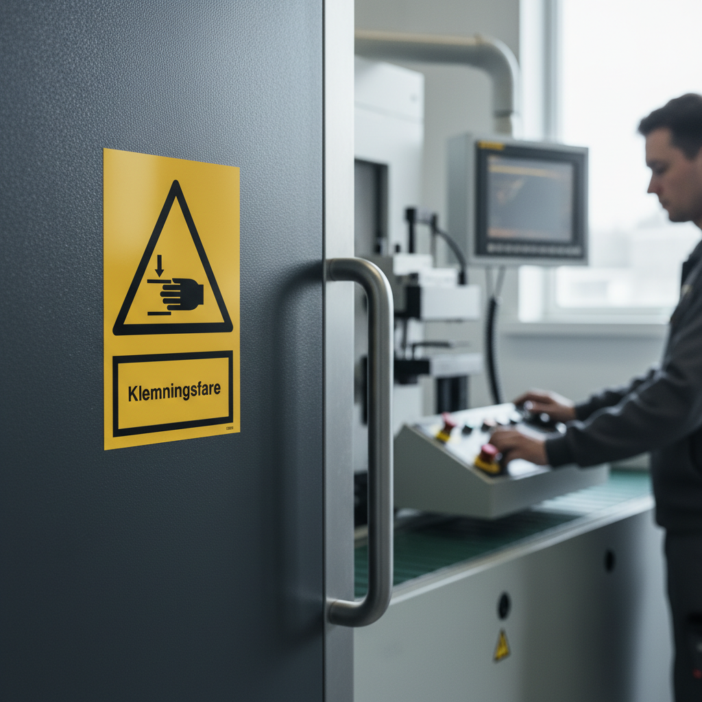 Klemningsfare skilt - Billede 5