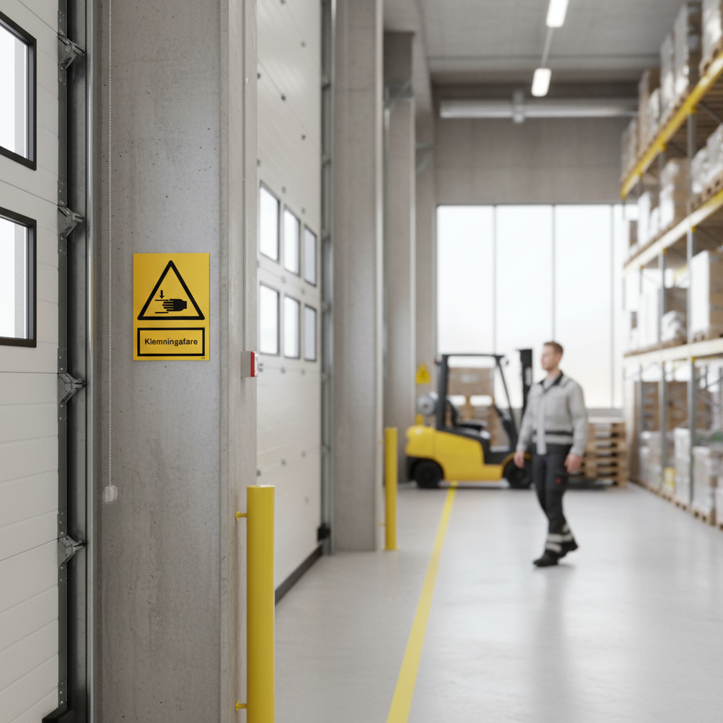 Klemningsfare skilt - Billede 2