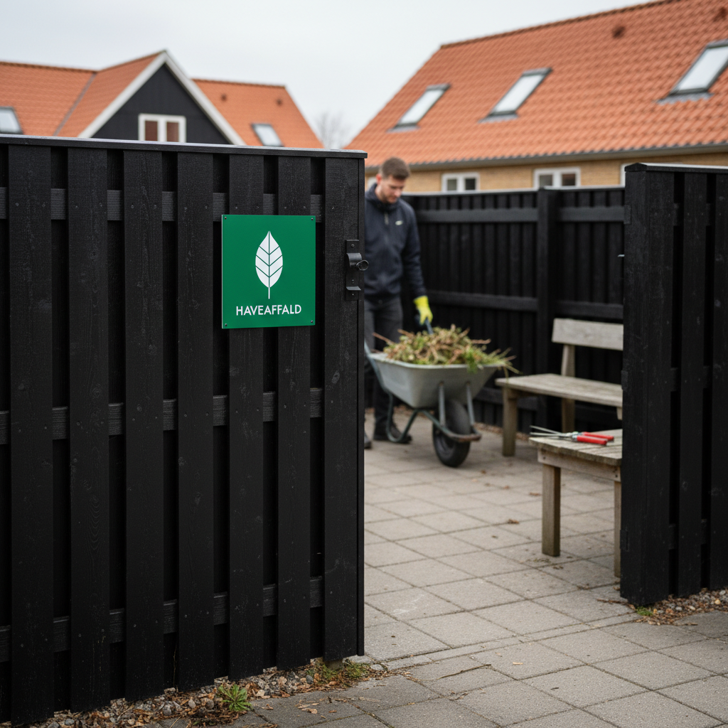 Haveaffald skilt - Dansk Affaldssortering - Billede 3