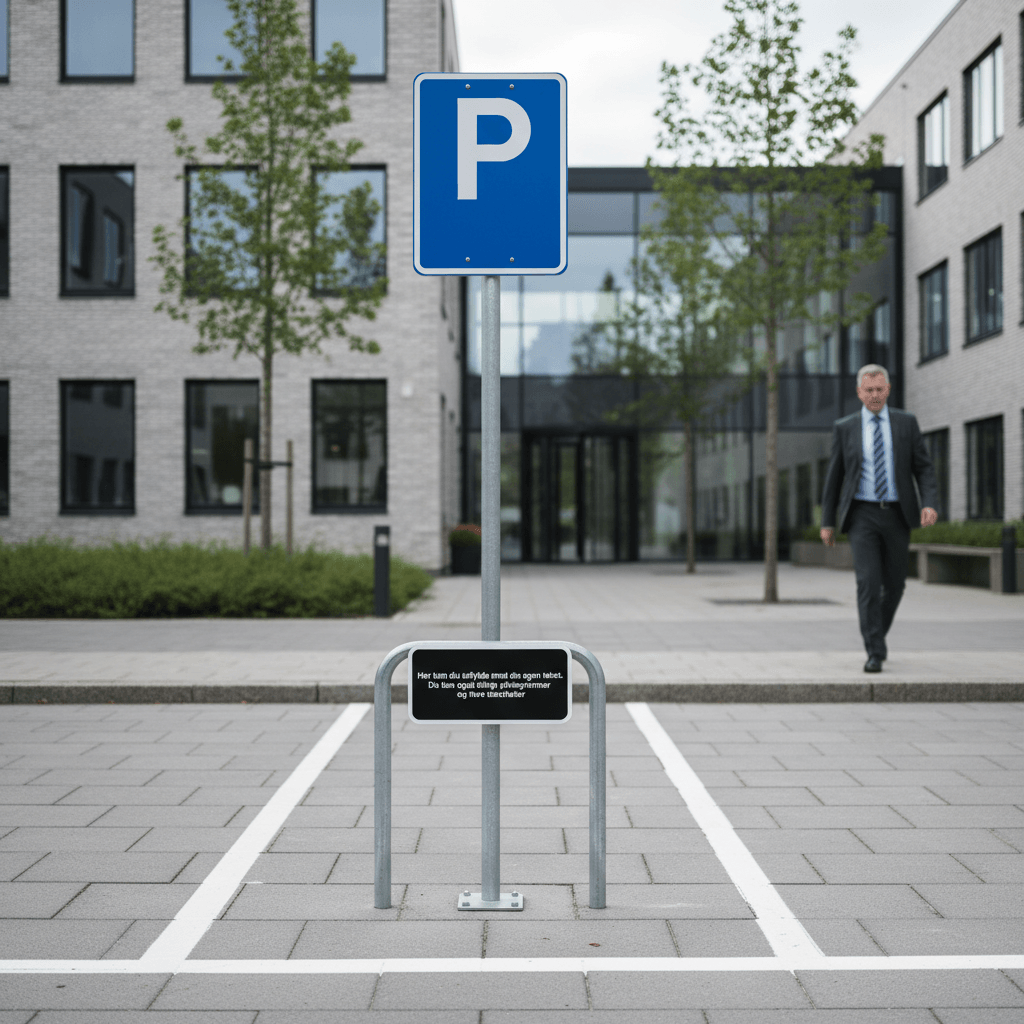 Sort undertavle med hvid ramme design-selv skilt - Billede 2