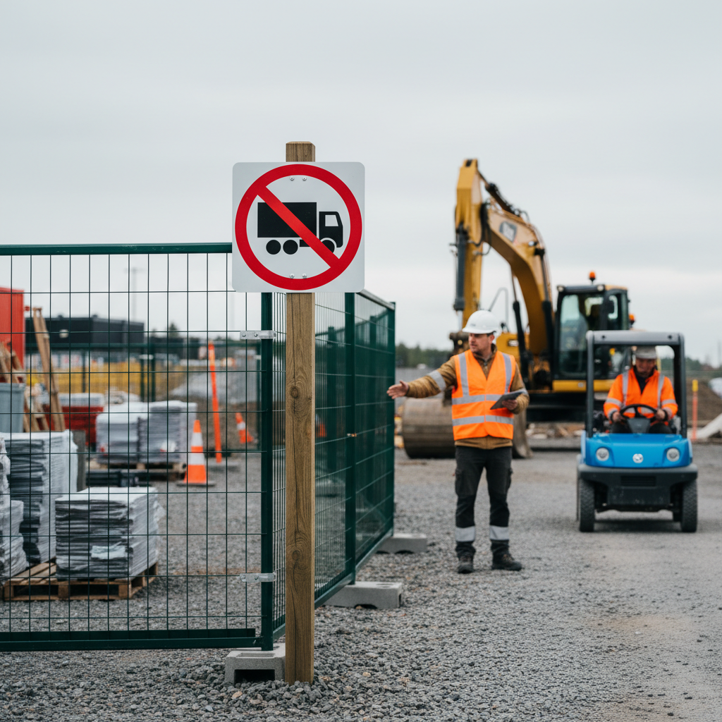 Lastbil færdsel forbudt skilt - Billede 5