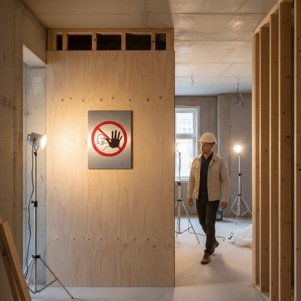 Adgang forbudt rundt skilt - Billede 5