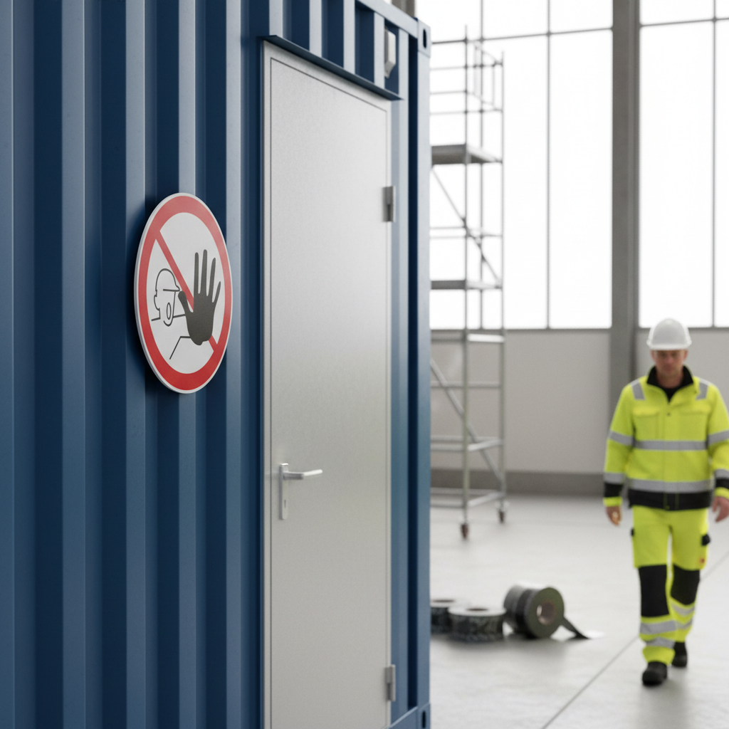 Adgang forbudt rundt skilt - Billede 4