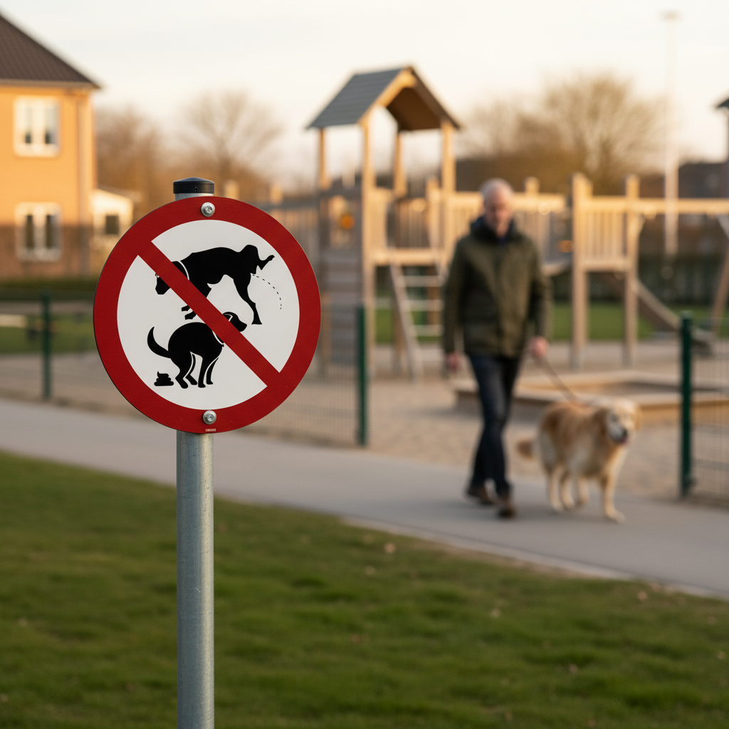 Hundelorte og tisse forbudt skilt - Billede 2
