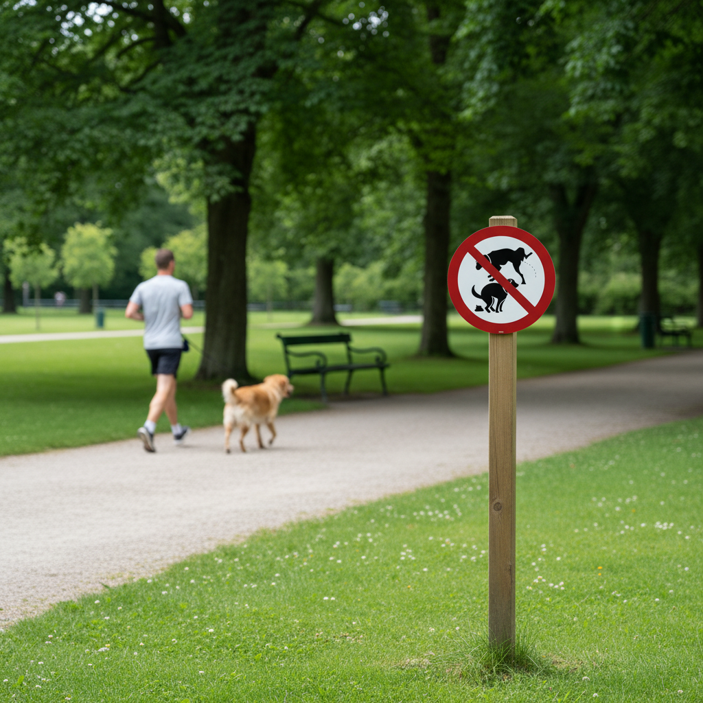 Hundelorte og tisse forbudt skilt - Billede 3