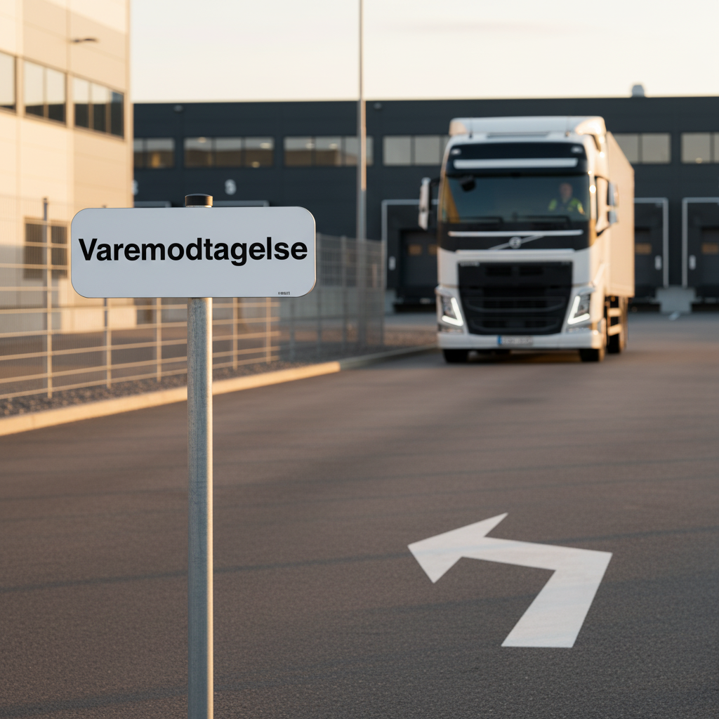 Varemodtagelse skilt - Billede 4