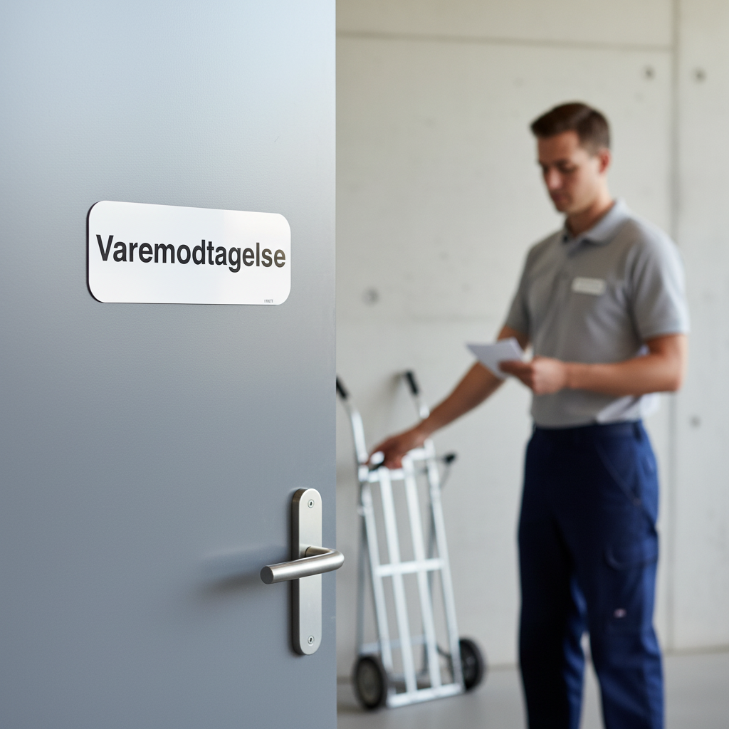 Varemodtagelse skilt - Billede 3