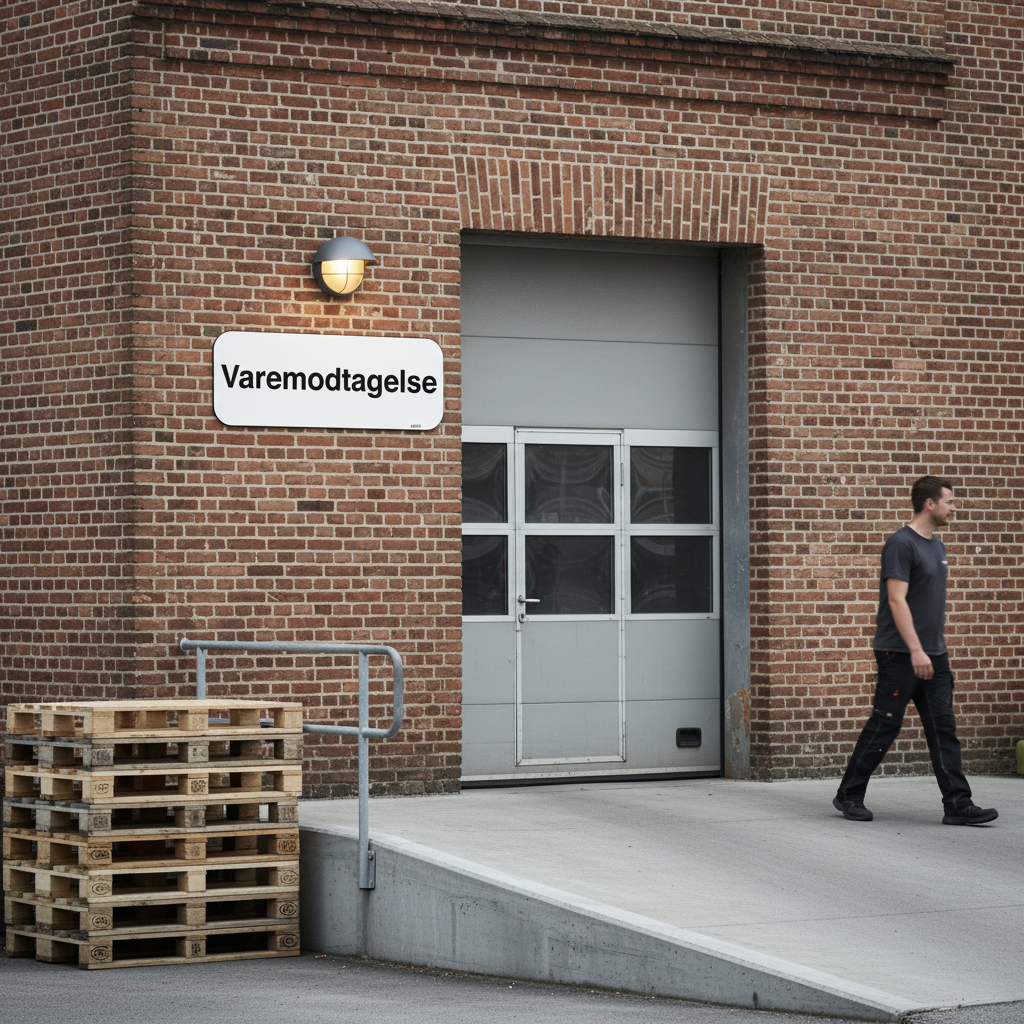 Varemodtagelse skilt - Billede 2